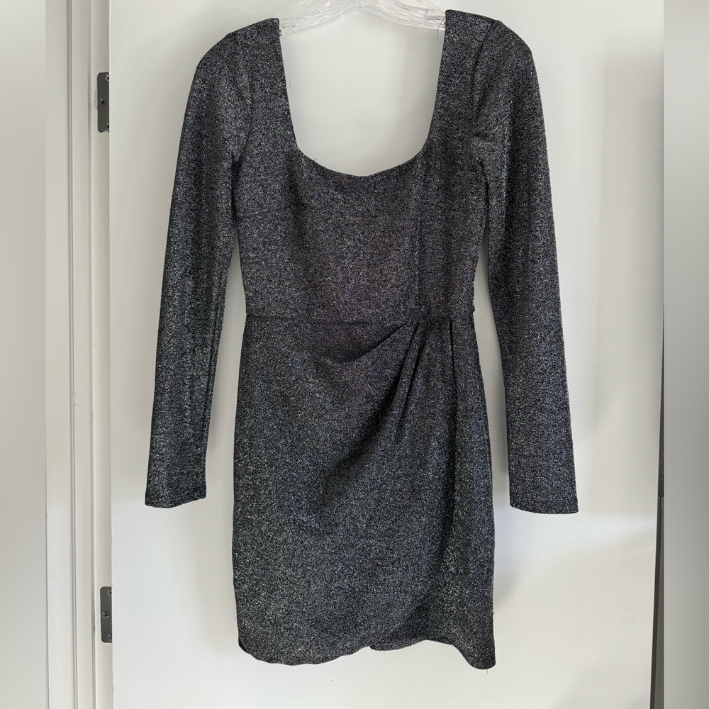 Black long sleeved sparkly dress | altar’d state
